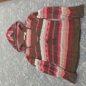 DKNY Multi-colored Sweater with hood - Size Small